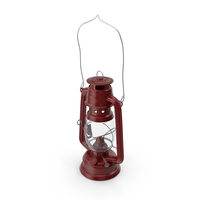 Oil Lamp Red Posed PNG & PSD Images