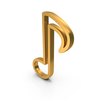 Music Notes Icon Gold PNG & PSD Images