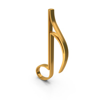 Gold Music Note Outline Icon PNG & PSD Images