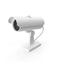 Exterior Security Camera White PNG & PSD Images