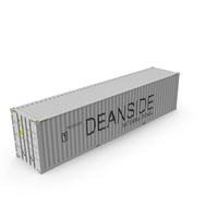 High Cube Shipping Container 40ft White PNG & PSD Images