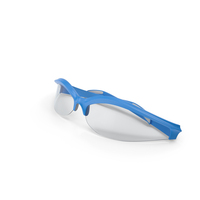 Blue Polarized Sport Sunglasses Folded PNG & PSD Images