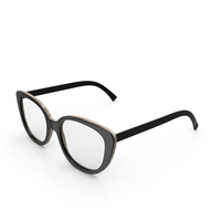 Cat Eye Black Glasses PNG & PSD Images