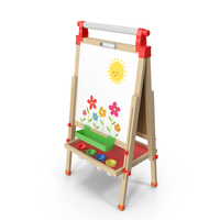 Childrens Whiteboard 38 Inches with Picture PNG & PSD Images