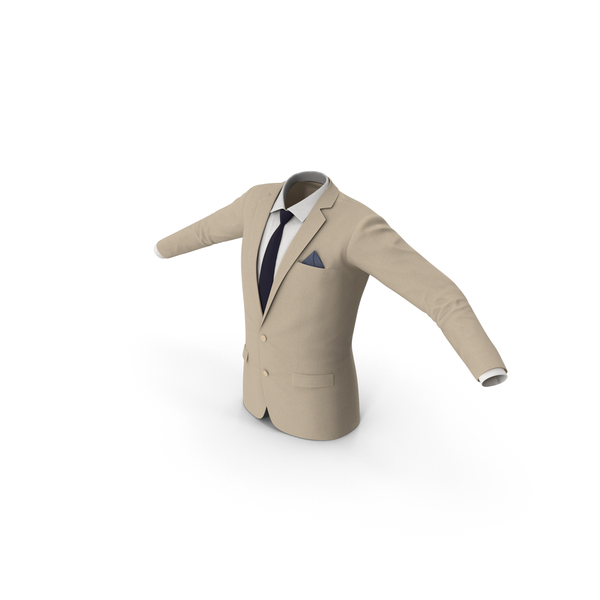 Mens Formal Blazer and Necktie PNG & PSD Images