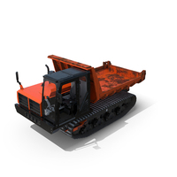Small Crawler Dumper Orange Old PNG & PSD Images
