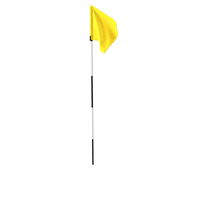 Standard Yellow Nylon Golf Flag PNG & PSD Images