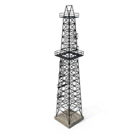 Steel Oil Derrick PNG & PSD Images