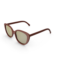 Brown Vintage Cat Eye Sunglasses PNG & PSD Images