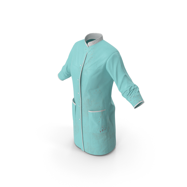 Female Doctor Coat Blood Stained PNG & PSD Images