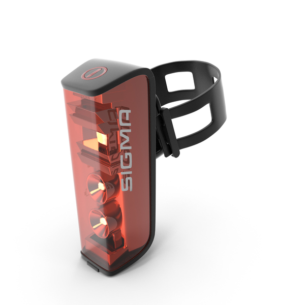 Sigma Blaze USB Bike Rear Light Turned On PNG & PSD Images