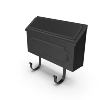 Black Wall Mounted Standard Mailbox PNG & PSD Images