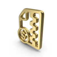 Finance Dollar Zip Folder Symbol PNG & PSD Images