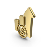 Growth Graph Dollar Symbol PNG & PSD Images