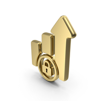 Growth Graph Lock Symbol PNG & PSD Images