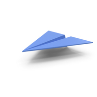 Blue Paper Airplane PNG & PSD Images