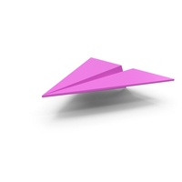Pink Paper Airplane PNG & PSD Images