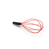 Red Silicone Balloon Whisk PNG & PSD Images