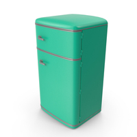 Retro Original Green Fridge PNG & PSD Images