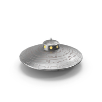 Retro UFO Ship Stand PNG & PSD Images