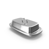 Stainless Steel Butter Dish PNG & PSD Images