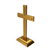 Desk Crucifix Gold PNG & PSD Images