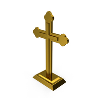 Gold Desk Crucifix PNG & PSD Images