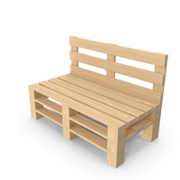 Wooden Pallet Bench PNG & PSD Images