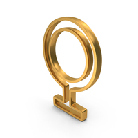 Out Line Travesti Gender Icon Gold PNG & PSD Images
