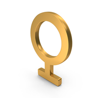 Gold Transvestite Gender Icon PNG & PSD Images