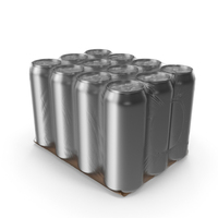 Aluminium Can 500ml 12pcs Transparent Pack PNG & PSD Images