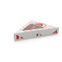 Pizza Slice in Triangle Cardboard Box PNG & PSD Images