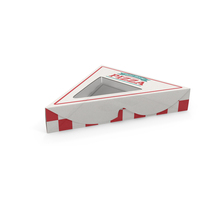 Triangle Pizza Packaging Box With Clear Window PNG & PSD Images