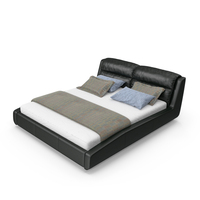 Bed With Bedding PNG & PSD Images
