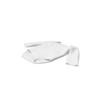 White Baby Long Sleeve Folded Onesie Flat PNG & PSD Images