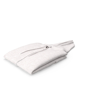 White Folded Zipper Hooded Female Sweatshirt With Pockets PNG & PSD Images