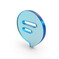 Glass Chat Symbol PNG & PSD Images