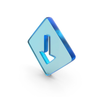 Glass Low Priority Symbol PNG & PSD Images