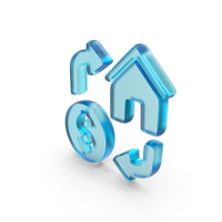 Glass Mortgage Home Symbol PNG & PSD Images