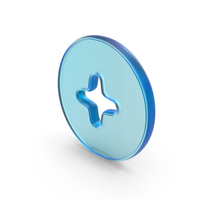 Glass Round Plus Symbol PNG & PSD Images