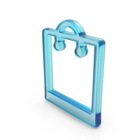 Shopping Bag Symbol Glass PNG & PSD Images