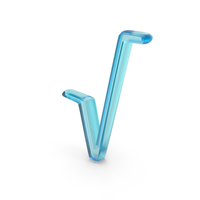 Square Root Match Symbol Glass PNG & PSD Images