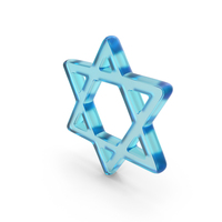 Star of David Symbol Glass PNG & PSD Images