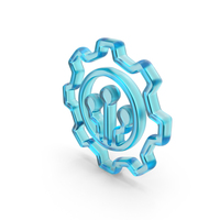 Technology Gear Symbol Glass PNG & PSD Images