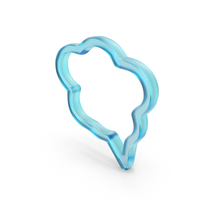 Thought Balloon Symbol Glass PNG & PSD Images