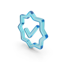 Glass Verified Symbol PNG & PSD Images