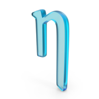 Glass Eta Greek Symbol Glass PNG & PSD Images