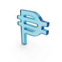Glass Peso Currency Symbol PNG & PSD Images