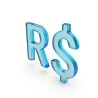 Glass Real Currency Symbol PNG & PSD Images