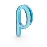Glass Rho Greek Symbol PNG & PSD Images